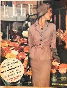 ELLE CLAUDINE Magazine n° 151 du 19 Octobre 1948 ancienne revue de mode couture - Picture 1 of 4