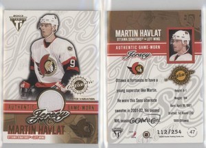 2002-03 Pacific Private Stock Titanium /254 Martin Havlat #47 Patch