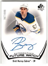 2022-23 SP Authentic Future Watch Brett Murray Rookie Auto /999 #116
