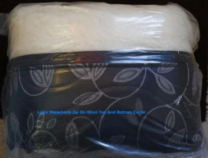 King Waterbed Zip On Pure Wool Top With Casing, Soft-Sided, Australian Made - Picture 1 of 3