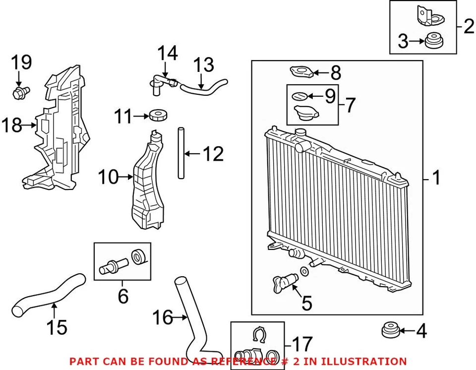 Genuine OEM Upper Radiator Mount Bracket 74171TR0A00ZZ For Acura ILX Honda Civic - Image 1 of 1