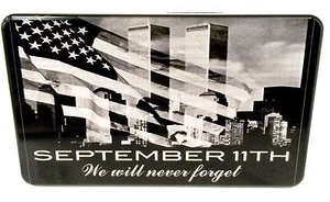 We Will Never Forget, Sept 11, Billet Aluminum Hitch Cover, 3x5, Made In USA - Bild 1 von 2