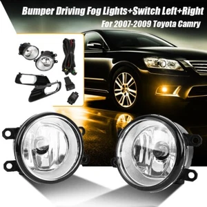 For 2007-2009 Toyota Camry Bumper Left Right Fog Lights Driving Lamps w/ Wiring - Picture 1 of 12
