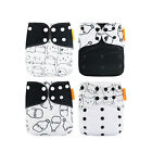 4Pcs  Cloth Diaper Washable Reusable Stretchable Cloth Pocket Diapers G4l0
