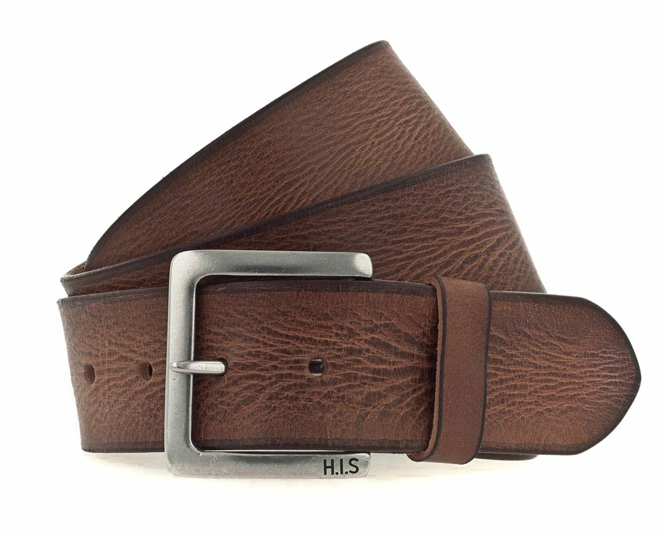 H.I.S 45mm Leather Belt W80 Cognac - Imagen 1 de 2