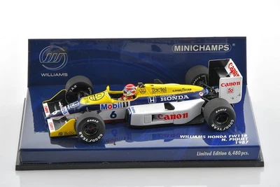 F1 WILLIAMS FW11B #6 N.Piquet World Champion 1987 1/43 MINICHAMPS 400870006 - Image 1 of 4