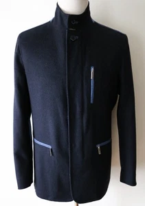 $8000 STEFANO RICCI Navy Blue Soft 100% Cashmere Jacket Coat Size 54 Euro XL - Picture 1 of 17