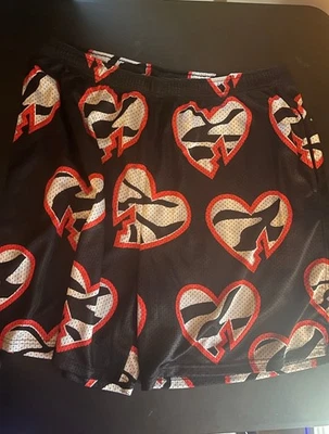 PANTALONES CORTOS WWE SHAWN MICHAELS CHALKLINE 3XL HeartBreak niño negro y rojo Foto 1 de 2