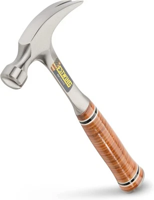 Estwing E12S 12oz Straight Claw Hammer, Smooth Face, Leather Handle - image 1 of 4