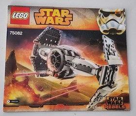 Lego Manual 75082 Star Wars TIE Advanced Prototype Instructions Booklet ONLY 