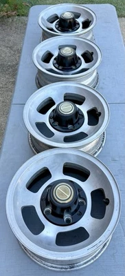 Factory OEM Ford 77 78 79 F150 Truck 1/2 Ton Aluminum 5-Slot Mags Wheels 15x6 - Image 1 of 4
