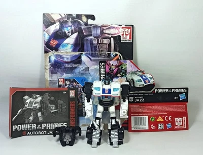 TRANSFORMERS 2017 POWER OF THE PRIMES AUTOBOT JAZZ DELUXE CLASS 100% COMPLETE - Image 1 of 4