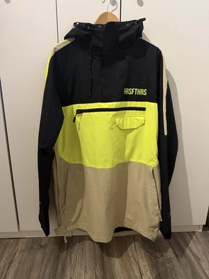 Horsefeathers Snowboardjacke, blau/gelb/beige, Größe L, Herren - Bild 1 von 4