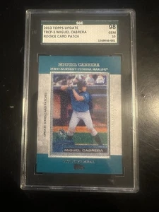 2013 Topps Update #TRCP-5 Miguel Cabrera Rookie Patches⚾️SGC 10 GEM MINT - Picture 1 of 4