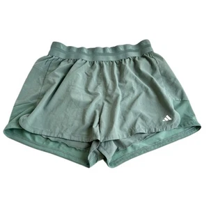 Adidas Aeroready Damen 2 in 1 Trainingsshorts Large grün 3" - Bild 1 von 9