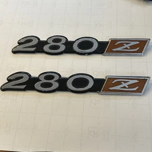 New Genuine OEM 1975-78 Datsun 280Z Fender Emblem Badge Set (2) S130 Fairlady Z - Picture 1 of 15