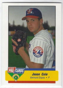 1994 Vermont Expos (Class A-Montreal Expos) Jason Cole