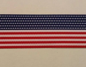 1.5" American Flag Patriotic Ribbon Stars & Stripes - 20 Continuous Yards - Picture 1 of 2