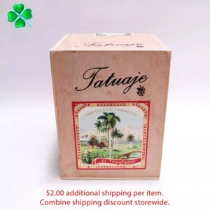 Caja de cigarros de madera vacía Tatuaje El Triunfador 6" x 4,5" x 4,5" - Imagen 1 de 9