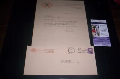 Gordie Howe (d.2016) Signed letter with envolpe jsa - Image 1 of 2