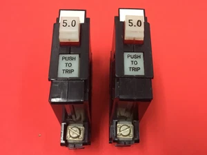 Allen-Bradley - P/N: 1492-G050 - 5 Amp Circuit Breaker - Ser. B - LOT OF (2) - Picture 1 of 3