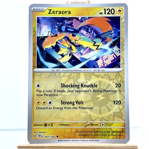 Zeraora 057/162 Reverse Holo Pokemon TCG Scarlet & Violet Temporal Forces - Picture 1 of 2