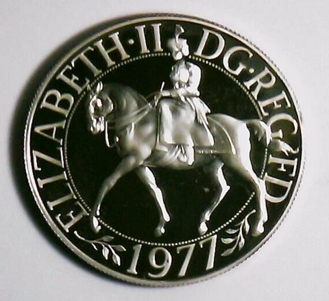 1977 ELIZABETH·II DG·REG FD SILVER JUBILEE STERLING SILVER PROOF .8409 TR OZ ASW Cover