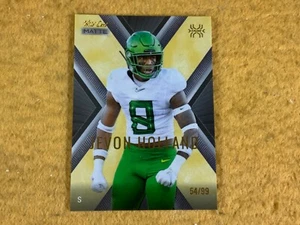 U8-26 FOOTBALL CARD - JEVON HOLLAND - ROOKIE - 2021 WILD CARD #54 / 99 - Bild 1 von 5