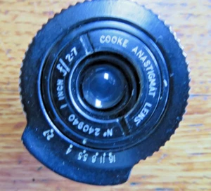 Lente Cine Cooke Anastigmat 1 Pulgada f2.7 C Montaje No. 240940 - Imagen 1 de 6