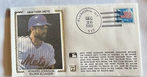 Howard Johnson Z Silk Cachet Silver Slugger Award NY Mets 1989 Vintage 12/20/89 - Picture 1 of 3