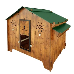 Pollaio per 12 / 15 galline con 3 nidi rialzati 3 posatoi Polly Farm Evo 3XL - Imagen 1 de 16