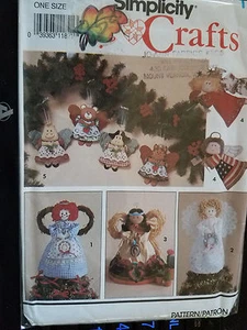 Simplicity 7549 Angel Tree Topper Ornament Standing Holiday Sewing Craft Pattern - Picture 1 of 2
