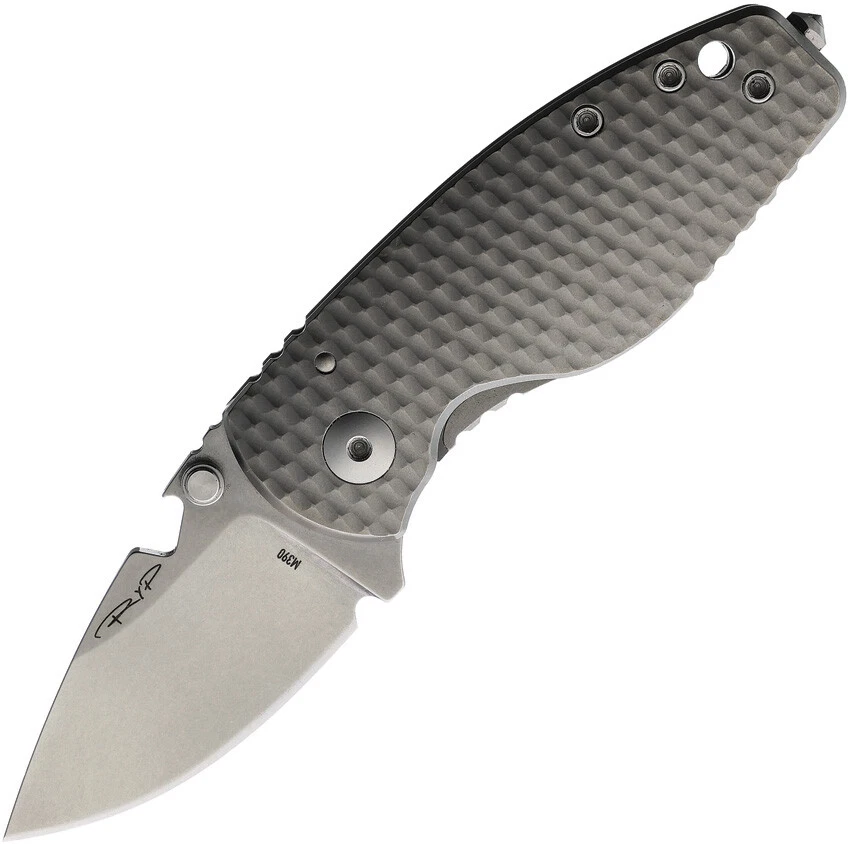 DPx Gear HEST Framelock Gray Titanium Folding Bohler M390 Pocket Knife  - Image 1 of 1