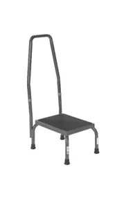 Footstool with Non Skid Rubber Platform and Handrail (NEW) - Picture 1 of 2