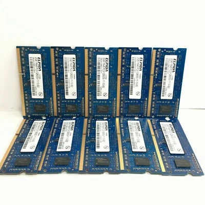 Elpida 20gb (10 x 2GB) 1Rx8 PC3-12800S-11-10-B2 SDRAM (Unused) - Image 1 of 3