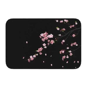 Japanese Sakura Branch Doormat Kitchen Bath Mat Toilet Door Floor Entrance - Picture 1 of 32