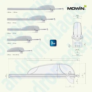 AIRWIN 650N 230V HUB=550MM Zahnstangenantrieb für Shed Dome-Oberlichter - Bild 1 von 10