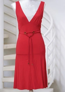 APART rotes T-Shirtkleid, Tango-Kleid mit Kordel, Gr. 38, Baumwolle - Bild 1 von 4