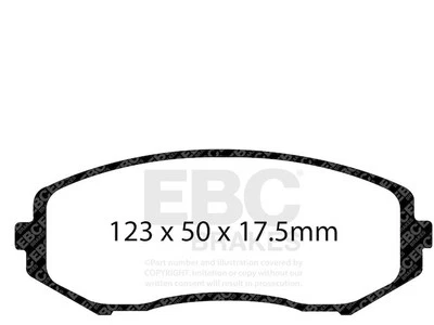 Juego de pastillas de freno delanteras para Suzuki Grand Vitara 2006-2013 EBC 87517VTBJ 2007 2008 Foto 1 de 4