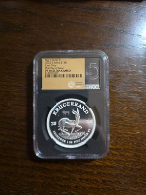 2022 South Africa Silver Krugerrand - Lion Privy - PR70 - Image 1 of 4
