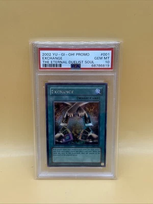 2002 Yu-GI-Oh! Eternal Duelist Soul Promo Exchange EDS-001 PSA 10 GEM MINT! - Image 1 of 2