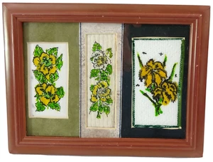 Mini Floral Paper Towel Art Sy Joe Pine Bluff Arkansas Chinese American WWII Vet - Picture 1 of 5
