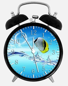 Tropical Ocean Fish Alarm Desk Clock 3.75" Room Office Decor W35 Nice For Gift - Picture 1 of 1