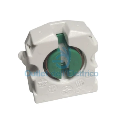 M.EL. AGG STUCCHI 345/FAU PORTALAMPADE A PASTIGLIA PER LAMP.FLUORES.LINEARI G13 T8-T12