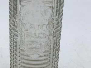 Antique Orange Crush Clear Ribbed 6 oz Glass Soda Bottle 1920's Art Deco V2 - Picture 1 of 5