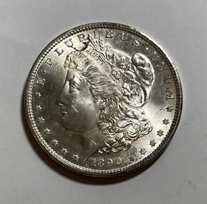 1890-S Morgan dollar (#16684) CH BU+ little dark edge areas. - Picture 1 of 2