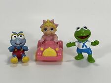 Lot 3 Vintage 1985 Muppet Babies Kermit The Frog /Gonzo, Miss Piggy Figure Cake