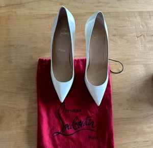 Lightly Worn Christian Louboutin Pumps, Size 6 (36.5), White with Dust Bag - Picture 1 of 7