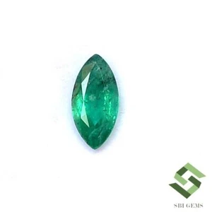 11x5.50 mm Certified Natural Emerald Marquise Cut 1.43 CTS Untreated Loose Gems - Picture 1 of 9