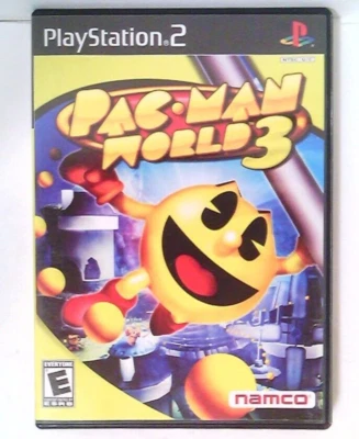 Pac-Man~World 3~Sony PlayStation 2~PS2~DVD ROM~Bandai~Namco~2005 - Image 1 of 3